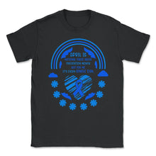Load image into Gallery viewer, Child Abuse Prevention Month, April Is National Child Abuse - Unisex T-Shirt - Black