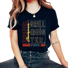 Load image into Gallery viewer, Ehemann Papa Grillmeister Heldenhemd, Vatertagsgeschenk, - Unisex T-Shirt - Black