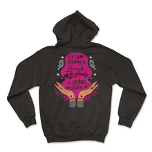 Load image into Gallery viewer, Lunch Lady Is Heart Work Shirt, School Nutrition Cafeteria Women Food - Hoodie - Black