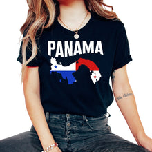 Load image into Gallery viewer, Panama Shirt, Panama Map Flag Tee, Panama Pride Panamanian Gift - Unisex T-Shirt - Black