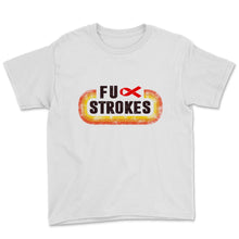 Load image into Gallery viewer, Vintage Fuck Strokes Awareness Red Ribbon Support Strong Stroke
