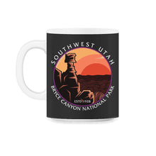 Load image into Gallery viewer, Bryce Canyon National Park Shirt, Southwest Utah ESTD 1928 Tee, Rock - 11oz Mug - Black on White