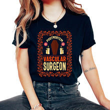 Load image into Gallery viewer, Embalmer Shirt, Postmortem Vascular Surgeon Coffin Tee, Embalmer Gift - Unisex T-Shirt - Black