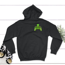 Load image into Gallery viewer, St. Patricks Day Shirt, Video Game Controller, Irish Rainbow Lucky - Hoodie - Black