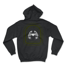 Load image into Gallery viewer, Angel Wings Heart Halo Shirt, Angel Mama, Mother's Day Gift, - Hoodie - Black