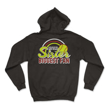 Load image into Gallery viewer, Softball Shirt, Little Sister Biggest Fan Tee, Women Of Softball, - Hoodie - Black