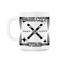 Load image into Gallery viewer, Ski Shirt, Park City Utah Mountain Skiing Snowboard Retro Tee, Winter - 11oz Mug - White