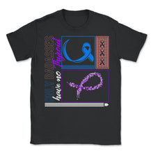 Load image into Gallery viewer, Only Badasses Have No Thyroid Shirt, Ribbon Thyroidectomy Removal - Unisex T-Shirt - Black