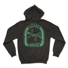 Load image into Gallery viewer, Lizard Hunter Shirt, Lizard Hunter Tee, Cold Blooded Animal, Lizard - Hoodie - Black