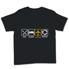 Load image into Gallery viewer, Aircraft Mechanic Shirt, Fathers Day Gifts, Vintage Eat Sleep Fix