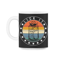 Load image into Gallery viewer, Cinco De Mayo Shirt, Lick It Salt Funny Drinking Team Party Tee, Down - 11oz Mug - Black on White