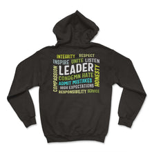 Load image into Gallery viewer, Leadership Shirt, Leader Integrity Unite Inspirational Motivating - Hoodie - Black