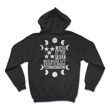 Load image into Gallery viewer, Military Child Shirt, Land Of The Free Tee, American Child Army Brave - Hoodie - Black