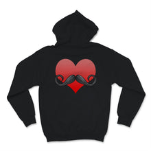 Load image into Gallery viewer, Mustache Love Heart Valentines Day Beard Men Funny Sexual Boyfriend