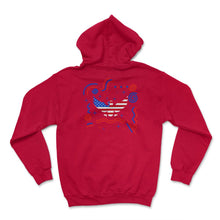 Load image into Gallery viewer, 4th Of July Shirt, Independence Day, USA Flag Eagle Mullet Freedom - Hoodie - Red