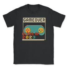 Load image into Gallery viewer, Game Over Class Of 2023 Shirt, Video Games Vintage Teacher Graduation - Unisex T-Shirt - Black