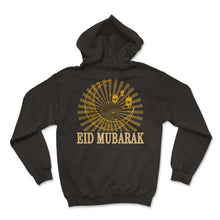 Load image into Gallery viewer, Eid Mubarak Shirt, Crescent And Star Mosque Ramadan Kareem, Islamic - Hoodie - Black