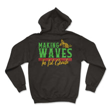 Load image into Gallery viewer, Back To School Shirt, Making Waves In 1st Grade Mermaid Tee, First - Hoodie - Black