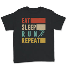 Load image into Gallery viewer, Vintage Eat Sleep Run Repeat, Running Shirt, Workout Tank, Runner