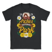 Load image into Gallery viewer, Arches National Park Shirt, 1929 Moab Utah Sunflower Tee, Animal - Unisex T-Shirt - Black
