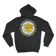 Load image into Gallery viewer, Proud Single Dad Of A 2022 Senior School Graduation T Shirt - Hoodie - Black