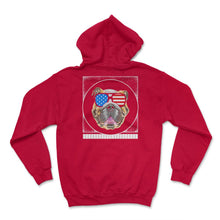 Load image into Gallery viewer, 4th Of July Shirt, English Bulldog Sunglasses Dog Lover Independence - Hoodie - Red