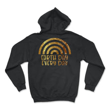 Load image into Gallery viewer, Earth Day Everyday Pine Tree Green Vintage Sunset Preserve - Hoodie - Black