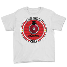 Load image into Gallery viewer, Discus Throwing Senior 2022 Player Graduation Class of 2022 T Shirt - Youth Tee - White