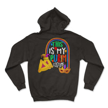 Load image into Gallery viewer, Purim Shirt, This Is My Purim Costume Hamantash Tee, Jewish Costume - Hoodie - Black