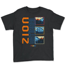 Load image into Gallery viewer, Zion National Park Shirt, Outdoor, Wildlife, National Park Outdoor - Youth Tee - Black