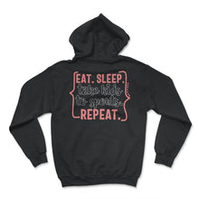 Load image into Gallery viewer, Mom Shirt, Eat Sleep Take Kids To Sport Repeat, Mother's Day Gift - Hoodie - Black