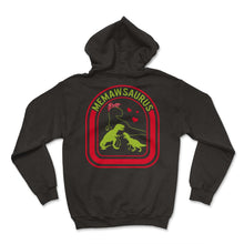 Load image into Gallery viewer, Grandmother Shirt, Memawsaurus Dinosaur Heart Tee, Dinosaur Funny - Hoodie - Black