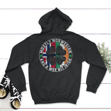 Load image into Gallery viewer, Mostly Norwegian And A Wee Bit Irish, St. Patricks Day Shirt, Lucky - Hoodie - Black