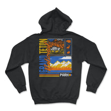 Load image into Gallery viewer, Grand Teton National Park Shirt, Wyoming Mountain Tee, Animal Outdoor - Hoodie - Black