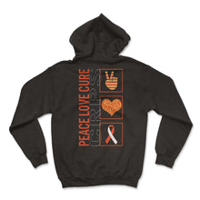Load image into Gallery viewer, Peace Love Cure CRPS T Shirt - Hoodie - Black