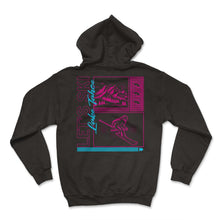 Load image into Gallery viewer, Ski Shirt, Let's Ski Lake Tahoe Mountain Skiing Snowboard Retro Tee, - Hoodie - Black