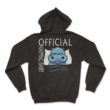 Load image into Gallery viewer, Sleep Shirt, Official Napping Hippopotamus Tee, Funny Hippo Sleep - Hoodie - Black