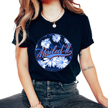 Load image into Gallery viewer, Mailman Shirt, Mailed It Floral Cute Tee, Funny Mail Carrier Postal - Unisex T-Shirt - Black