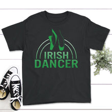 Load image into Gallery viewer, St. Patricks Day Shirt, Irish Dancer Tee, Lucky Dancer Teacher Gift, - Youth Tee - Black