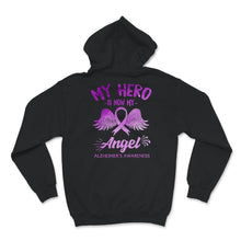 Load image into Gallery viewer, Alzheimer's Awareness Shirt, My Hero Is Now My Angel, Alzheimer's