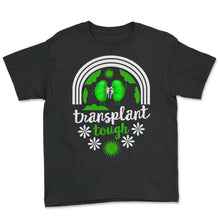 Load image into Gallery viewer, Organ Donation Awareness, Transplant Tough Kidney Donor Tee, Kidney - Youth Tee - Black