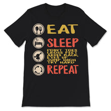 Load image into Gallery viewer, Irish Dance Shirt, Eat Sleep Point Toes Cross Feet Arms Back Eyes Up