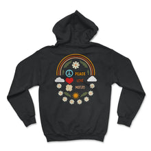 Load image into Gallery viewer, Peace Love Matzo Shirt, Jewish Holiday Funny Seder Gift, Fast - Hoodie - Black