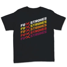 Load image into Gallery viewer, Fuck Strokes Vintage Sunset Awareness Red Ribbon Support Strong
