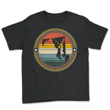 Load image into Gallery viewer, Maryland Hawaii Roots Hawaiian Map Vintage T-Shirt - Youth Tee - Black