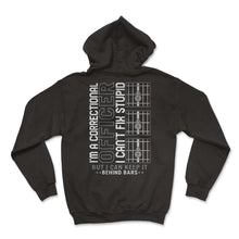 Load image into Gallery viewer, Correctional Officer Shirt, I Can't Fix Stupidity Padlock Funny Tee, - Hoodie - Black