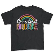 Load image into Gallery viewer, Nurse Shirt, Correctional Nurse Tee, RN Gift Ideas, Jail Registered - Youth Tee - Black