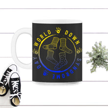 Load image into Gallery viewer, World Down Syndrome Day Shirt, Hand Socks Down Right Awareness Tee, - 11oz Mug - Black on White