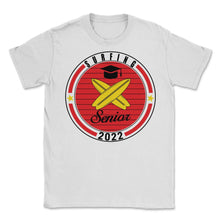 Load image into Gallery viewer, Surfing Senior 2022 Player Graduation Class of 2022 T Shirt - Unisex T-Shirt - White