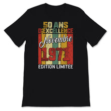 Load image into Gallery viewer, 50 Ans D'éxcellence Tee Shirt Cadeau D' Anniversaire Pour Hommes Né